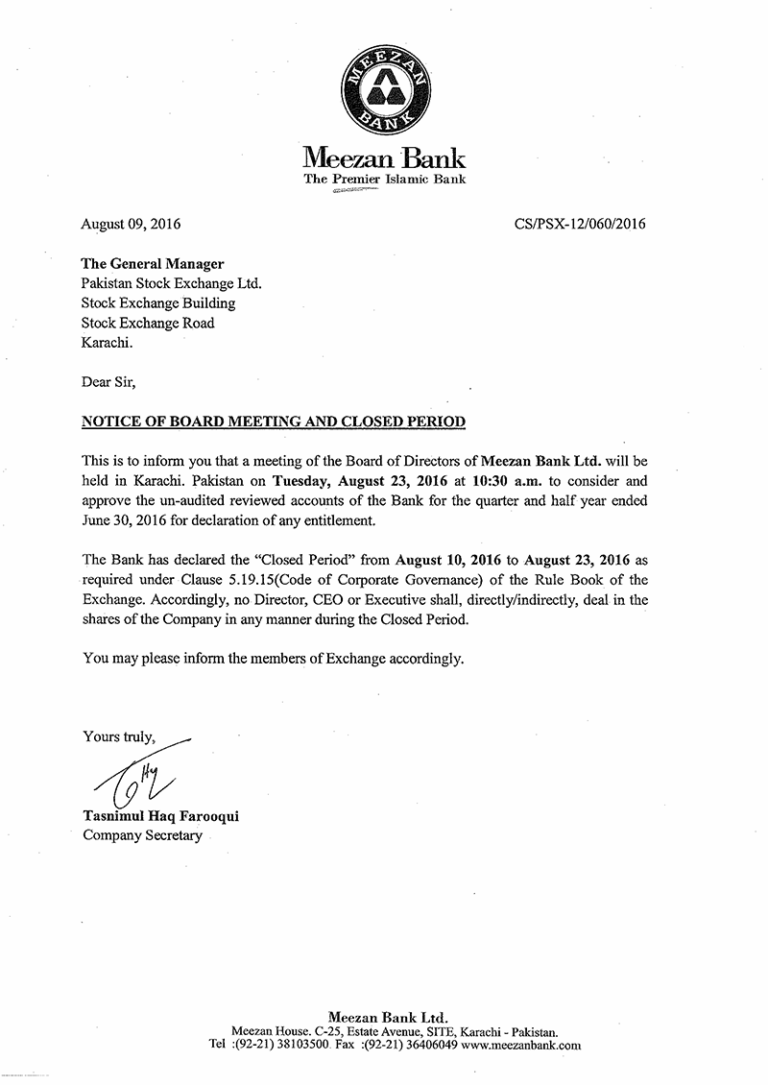 notice-of-board-meeting-and-closed-period-meezan-bank